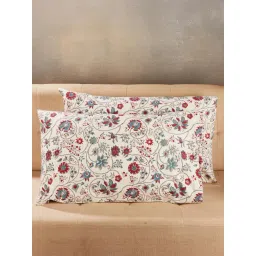 Fabindia Nazm Hand Block Printed Cotton Pillow Cover Set Of 2-image-5