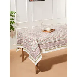 Fabindia Nazm Hand Block Printed Cotton Table Cover-image-3