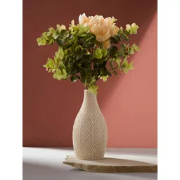 Fabindia Off-White Carved Stoned Bud-Stone-picture-37