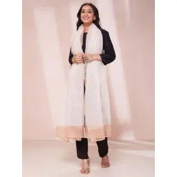 Fabindia Off-White Printed Dupatta-picture-18