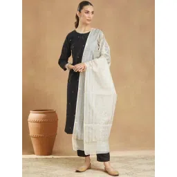 Fabindia Off White Printed Dupatta-picture-24