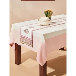 Fabindia Pink & White Cotton Printed Table Runners-picture-11