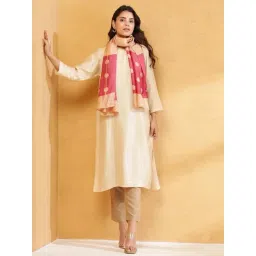 Fabindia Pink Printed Stole-picture-23