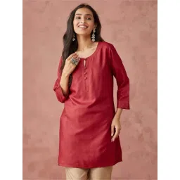 Fabindia Pink Straight Kurti-picture-42