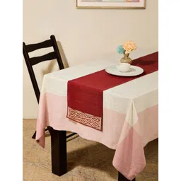 Fabindia Red & Beige Textured TableRunner-picture-10