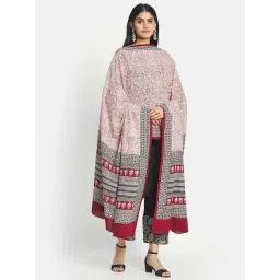 Fabindia Red & Off-White Cotton Printed Dupatta-picture-22