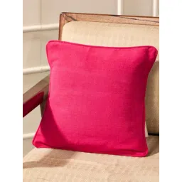 Fabindia Red Cotton Gulbagh Cushion Cover 40X40-picture-33