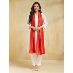 Fabindia Red Printed Stole-picture-12