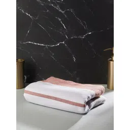 Fabindia Rust & White Striped 300 GSM Cotton Bath Towels-picture-11