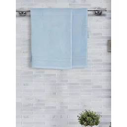Fabindia Sancha Blue Cotton Pile Face Towel - Set of 2-picture-42