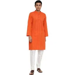 fabindia Striped Band-Collar Shirt Kurta-picture-32