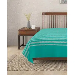 fabindia Striped Cotton Double Bed Cover-picture-13