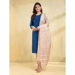 Fabindia Striped Woven Design Dupatta-image-11