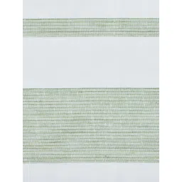 Fabindia White & Green 1 Striped Cotton 125 GSM Bath Towel image 4