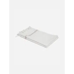 Fabindia White & Red 2 Pieces Cotton 125 GSM Bath Towels-picture-17