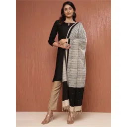 Fabindia White Cotton Printed Dupatta-picture-36