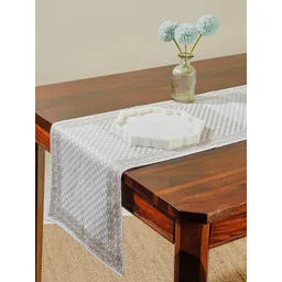 Fabindia White Printed Cotton Table Runners-picture-39