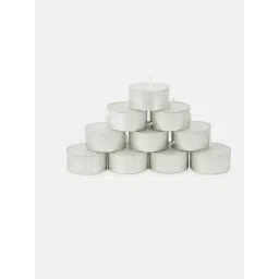 Fabindia White Wax T-Lite - Set of 10-picture-29