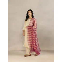 Fabindia Wine Silk Blend Dupatta-picture-39