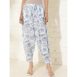 Fabindia Women Ethnic Motifs Printed Straight Fit Cotton Salwar-picture-12