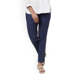 Fabindia Women Mid-Rise Cotton Trousers-picture-27
