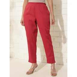 Fabindia Women Mid Rise Regular Trouser-picture-37