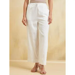 Fabindia Women Mid Rise Relexed Fit Wide Leg-picture-17