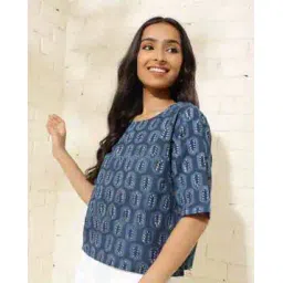 fabindia Women Printed Round-Neck Top-picture-38
