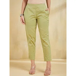 Fabindia Women Slim Fit Cigarette Trouser-picture-36