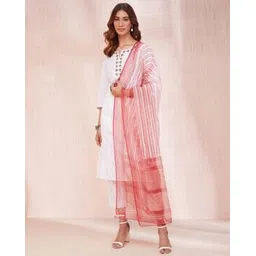 fabindia Women Striped Dupatta-picture-12