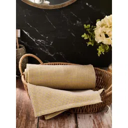 Fabindia Yellow & Grey 1 Printed Cotton 150 GSM Bath Towel-picture-14