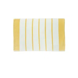 Fabindia Yellow & White 2 Pieces Striped Pure Cotton Towel Set-picture-29