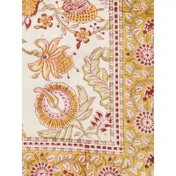 Fabindia Yellow Floral Cotton 8-Seater Table Cover-picture-17