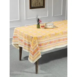 Fabindia Yellow Hamza Cotton Printed Table Cover-image-7