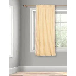 Fabindia Yellow Hamza Hand Block Printed Cotton Curtain-image-9