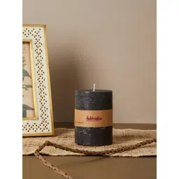 Fabindia Home Black Wax Black Currant Pillar Candle-picture-24