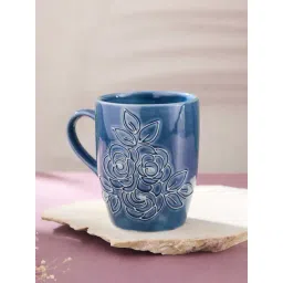Fabindia Home Blue Ceramic Mug (400ml)-picture-21