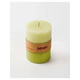 fabindia home Fabindia Green Wax Pillar Candle-picture-43