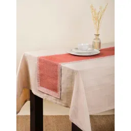 fabindia home Fabindia Red Cotton 125 TC 535 GSM Avikar Large Table Runner-picture-13