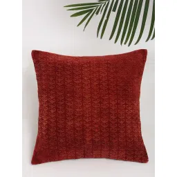fabindia home Fabindia Red Cotton Solid Cushion Cover-picture-17