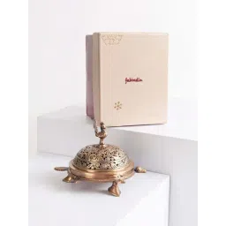 Fabindia Home Farhat Brown Metal Fumer-picture-35