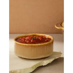 Fabindia Home Farsi Ochre Ceramic Casted Farsi Katori (102ml)-picture-20