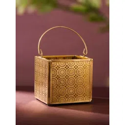 Fabindia Home Gold Metal Cutwork Mehar T-Lite Holder-picture-43