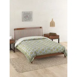 Fabindia Home Krisha Green Cotton 240 GSM Single Quilt-picture-19