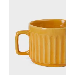 Fabindia Home Maaya Ochre Ceramic Tea Cup (250ml) image 4