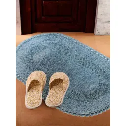 Fabindia Home Standalone Blue Cotton 1500 GSM Bathmat-picture-32