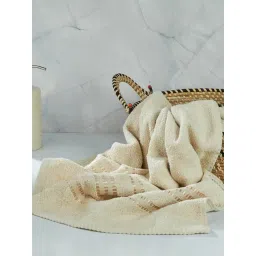 Fabindia Home Woven Off White 380 TC Cotton Hand Towel-picture-18