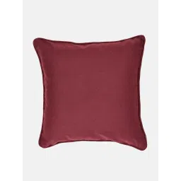 fabindia home Fabindia 'Trushita' Beige & Maroon Cotton Cushion Cover - Set of 1 image 3