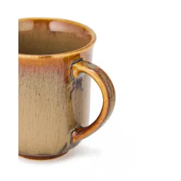fabindia Yellow Ceramic Casted Farsi Mug image 5