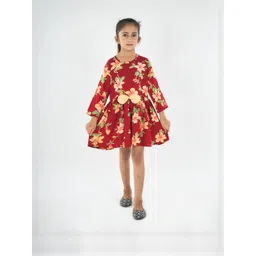 FabJunior Floral Print Fit & Flare Dress-picture-10